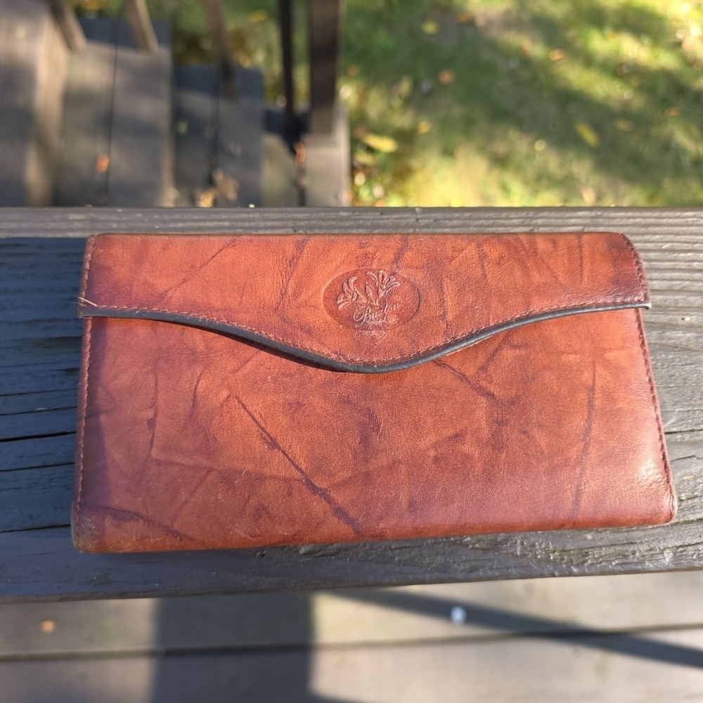 Vintage Buxton Leather  Bifolding Pocket Book With‎ Change Purse